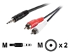 Vivanco Audiokabel stereo  1.5m 2x Cinch-Stecker/3.5mm-Klinke-Stecker