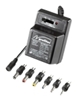 ROLINE Universal Netzteil Eingangsspannung: 230V/50Hz, Ausgangs- spannung: 3/4.5/6/7.5/9/12V, 1000mA, inkl. 6 Universaladapter