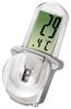 Hama LCD-Thermometer Window silber