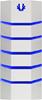 BitFenix Colossus Window weiss/blau