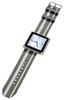 Hama Nylon Uhrenarmband grau/weiss