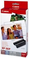 Canon KP-36IP 10x15cm 36 Blatt, Fotopapier inkl. Farbkartusche f�r Selphy CP-100, 200,220,300,330,400,500,510,530,600,710, 720,730,740,750,760