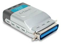 D-Link DP-301P+ Printserver, 1-parallel Centronics Port, LAN-Port (RJ-45, 10/100Mbit SNMP)