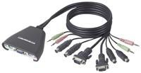 Belkin 2-PORT KVM Switch + Kabel + Audio PS/2