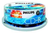 Philips CD-R 80 Minuten 700MB 52X 25er Spindel