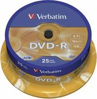 Verbatim DVD-R 4.7GB 16X 25er Spindel