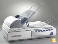 Plustek Office Center ADF PL3000 ADF- und Flachbettscanner, multi- funktional,33 Seiten/Min.(bei simplex, 150dpi bei A4, Graustufen), Vorlagen- kapazität: 80 Blatt (80g/qm), 1200dpi, USB2.0, inkl. ReadIris 10 Pro Corporate Edition, Presto! ImageFolio 4.2