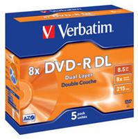 Verbatim DVD-R DL 8.5GB 8X Jewelcase 5er Pack (#43596) (item no. 90227375) - Picture #1