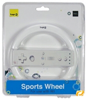 Logic3 Wii Sports Wheel Lenkrad-Aufnahme f�r Wii-Fernbedienung, Nintendo Wii Zubeh�r