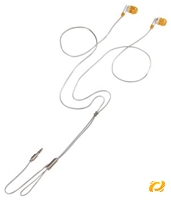 Hama ME-489 Stereo-Neckstrap weiss/orange
