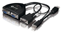 equip Kabel-VGA-Splitter 2 Port Unterstützt SVGA/VGA/XGA und Multisync Monitore, Bandbreite 450MHz, Bildschirm auflösung: 2048x1536/85Hz, 1xHDB15 Stecker 0.20m, 2x HDB15 Buchse