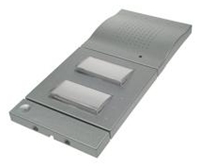 Teleg�rtner Doorline a/b 2R T01/02 silber  silbeanaloger a/b- Nebenstellenanschluss, T�r�ffneranschluss, 1/2x Klingeltasten, max. 2x Wohnbereiche