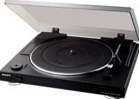 Sony PS-LX300 vollautomatischer Plattenspieler mit USB Schnittstelle zum Digitalisieren von LPs auf PC / Laptop, Riemenantrieb mit DC-Servomotor, eingebauter Phono-Entzerrer für direkten Anschluss an Hochpegelausgänge, mechanischer Tonarmlift, 33-1/3 und 45 rpm