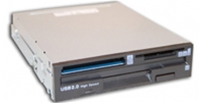 Teac 1.44MB Floppy/7.1 Kartenleser intern, 3.5', CF, SMC, MMC, SD, MS, Micro Drive, USB