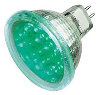 Allnet LED Strahler grün Sockel GX5.3, 1.5W, 12V, max. 100.000h, 18 LEDs