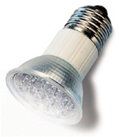 Allnet LED Strahler weiss Sockel E27, 1.5W, 230V,  200lm, max. 100.000h, 18 LEDs