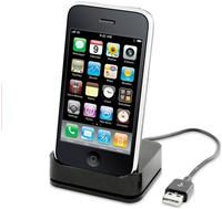 MCA Ladeschale schwarz für iPhone, inkl. USB-Port/Kabel