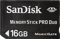 SanDisk Memory Stick PRO Duo 16GB