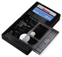 Hama Cassettenadapter VHS-C/VHS Manuell zum Abspielen von VHS-C Videocassetten in VHS-(Vollformat) Recordern, für VHS-C/S-VHS-C geeignet, durch Schließen des Cassettenfaches wird das Band auf VHS-Format gespannt