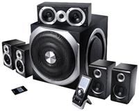 Edifier S550 5.1 System, 280W, 85dB, 140Hz-20kHz (Satelliten), 20Hz-133Hz (Subwoofer), 6.4cm/2.5' LCD dimmbar, 3.5mm Klinke, Fernbedienung