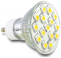 DeLOCK Lighting LED 15x SMD warmweiss Sockel GU10, 3.5 Watt