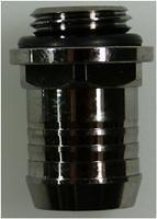 Bitspower Fitting 1/4' auf ID 13mm schwarz  gerader Steckanschluss für 1/4' auf 13mm, vernickeltes Messing