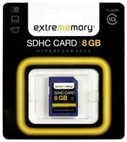 extrememory SDHC Karte 8GB Klasse 10, 15MB/s schreiben, 22MB/s lesen, High Performance
