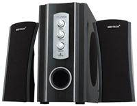 MS-Tech LD-800 schwarz 2.1 Lautsprechersystem, 40Hz-16kHz, 50 Watt RMS, magnetisch abgeschirmt