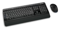 Microsoft Wireless Desktop 3000 schwarz Maus/Tastatur Set bestehend aus Tastatur und BlueTrack Maus, optischer Sensor 1000dpi, 5 Tasten inklusive Scrollrad, 4-Wege Scrollfunktion, Multimedia-Sondertasten, deutsche Tastenanordnung, Spritzwasserschutz, für Rechts- und Linkshänder geeignet