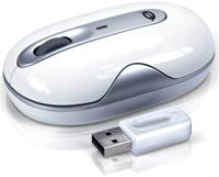 Conceptronic Stylish Laser Maus silber USB, kabellos, Laser, 1600/800dpi, 3 Tasten, Scrollrad