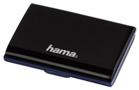 Hama Memory Card Case Fancy CF schwarz stabiles Etui zur Aufbewahrung von bis zu 4 CompactFlash Speicherkarten BxTxH 10.4x7.5x1.9cm