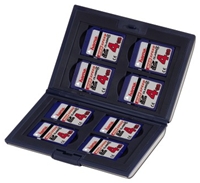 Hama Memory Card Case Fancy SD weiss stabiles Etui zur Aufbewahrung von bis zu 8 SD/MMC Speicherkarten, BxTxH 10.4x7.5x1.9cm