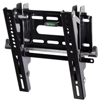Hama LCD/PL/LED Wandhalterung Next Light VESA 200x200, neigbar, schwarz, Abmessungen Wandplatte 28x14cm, mit 2 beweglichen Tragearmen, integrierte Wasserwaage, stufenlos um -20� neigbar, f�r Bildschirme 25-94cm (10'-37'), 4.2cm Gesamttiefe, max. Traglast 25kg