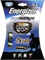Energizer Advanced Pro-Headlight 7 LED Stirnlampe,  5x Nichia LEDs, 45 Lumen, 2x 5mm rote Kugel-LEDs, Spotlight/Flutlicht/alle LEDs/rote LEDs, schwenkbar, wetterfest (IPX4), 20h Betriebszeit, inkl. 3x AAA Alkali-Batterien