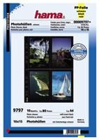 Hama Fotoh�llen A4 10x15cm schwarz f�r 80 Fotos (10x15), 10 Blatt, Heftrand gelocht
