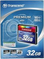 Transcend Compact Flash Karte 32GB MLC, 400x, max. 60MB/s schreiben, 90MB/s lesen