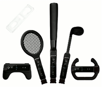 Sports Pack Brooklyn 8 in 1 Black 8 in 1 Sports Set Black Nintendo Wii Zubehör, deutsch
