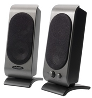 ednet IMPULSE 250 silber 2 Watt RMS, 80Hz-18kHz, Ein/Aus Schalter