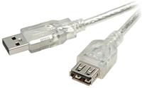 Vivanco PS-B/CK19/18 Verlängerungskabel USB-A Stecker auf USB-A Kupplung, 1.8m
