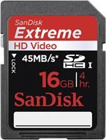 SanDisk Extreme SDHC UHS-I Karte 16GB  ,