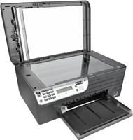 HP Officejet 4500w A4 Tintendrucker/Scanner/Kopierer/Fax, USB2.0, LAN, WLAN b/g, 4800x1200dpi, 32MB RAM, max. 22 Seiten/Min. farbig, max. 28 Seiten/Min. s/w, 120 Blatt Zufuhr, 20 Blatt Ausgabe