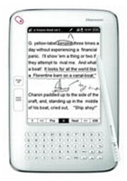 Hanvon WISEreader N526 weiss Ingenic JZ4740, 336MHz, 64MB RAM, 512MB Flash, 12.7cm SVGA 800x600, SD-Slot, USB2.0, Stift, QWERTY-Tastatur, integrierte Notiz-/MP3-/ Diktiergerät-Funktion, inkl. 4GB SD-Karte Hanvon WISEreader N526 weiss Ingenic JZ4740, 336MHz, 64MB RAM, 512MB Flash, 12.7cm SVGA 800x600, SD-Slot, USB2.0, Stift, QWERTY-Tastatur, integrierte Notiz-/MP3-/ Diktiergerät-Funktion, inkl. 4GB SD-Karte
