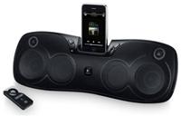 Logitech S715i schwarz 2.0 System, 3.5mm Klinke, AUX-In, iPod-Dock, Fernbedienung