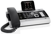 Gigaset DX800A schwarz/silber analog/ISDN/VoIP, DECT/GAP, Farbdisplay, Anrufbeantworter, CLIP, 750 Namen Telefonbuch, Freisprechen, LAN, Bluetooth, h�rger�tekompatibel, strahlungsreduziert