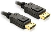 DeLOCK Kabel Displayport Stecker 2m Displayport 20pin Stecker auf Stecker, Kabellänge 2m, vergoldete Kontakte
