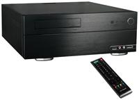 MS-Tech MC-380 schwarz ATX, 2x 3.5' intern, 1x 5.25' extern, 60mm Lüfter hinten, 1x eSATA, 1x USB2.0, HD Audio, inkl. Fernbedienung, Gummifüssen