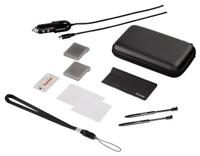 Hama Ultimate-Set 12in1 schwarz für Nintendo 3DS bestehend aus 1 Tasche aus robustem EVA Material, 1 Kfz Ladegerät, 3 Spiele- Hüllen, 2 Ersatzeingabestifte, 1 Hand- schlaufe, 2 Displayschutzfolien, 1 Mikrofaserreinigungstuch, 1 SoftCard zum sauberen Anbringen der Folie