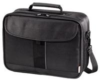 Hama Beamertasche Sportsline L schwarz rundum gepolstert, Vordertasche, variable Inneneinteilung, Kabeltasche, Zusatzpolster mit Klett-Befestigung, Dokumentenfach, Tragegriff, Schultergurt