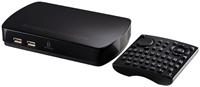 Iomega ScreenPlay DX HD TV Link HDMI, Composite, S/PDIF, 3x USB2.0, LAN, WLAN b/g/n, unterst�tzt H.264/WMV/VC-1/ 2/4/DivX/DivX HD/MKV/Xvid/FLV/MOV, MP3/ WMA/WAV/OGG/AAC/AC3/M4A, DLNA, 1080p, Minitastatur in Fernbedienung