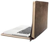 Twelve South BookBook braun für MacBook Pro 33.8cm/13.3', Leder, mit weichem Stoff ausge- schlagen, schützt das Notebook durch 2 Hardcovers und schließt sicher durch den umlaufenden Reißverschluß, nicht empfohlen für die Nutzung mit dem weissen MacBook